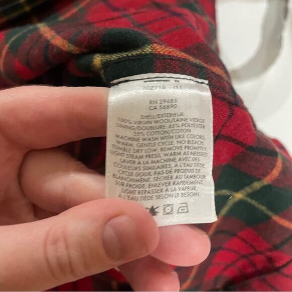 Vintage Pendleton Board Red Plaid Long Sleeve Botton Down Lodge‎ Shirt Size L - Picture 6 of 8